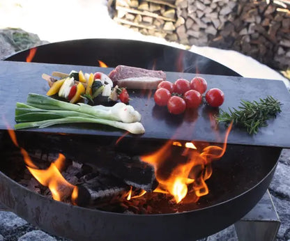 Fire Bowl with Bench Set