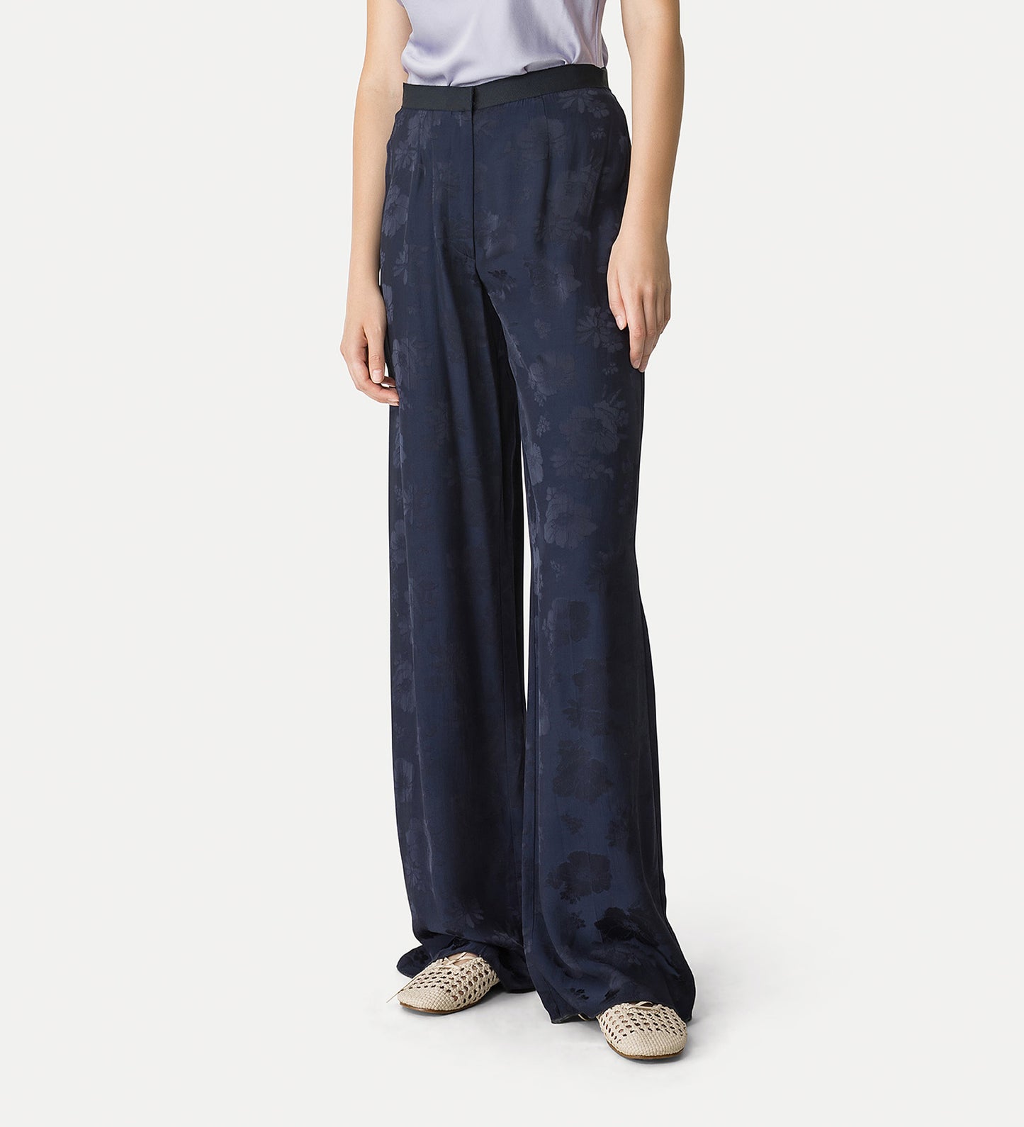 Fluid Bouquet Pants Notte