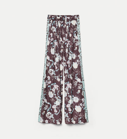 Jacquard Trousers Peonia My Love Chocolate
