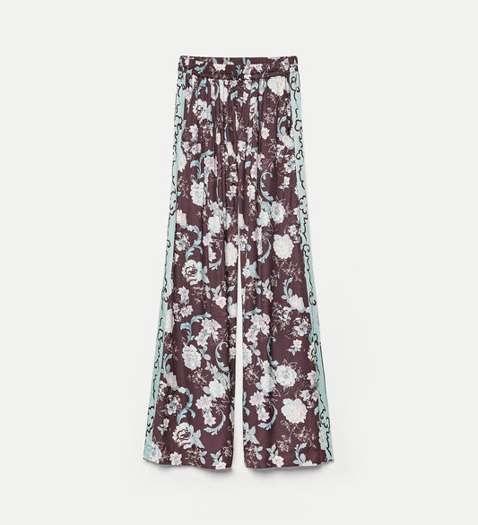 Jacquard Trousers Peonia My Love Chocolate