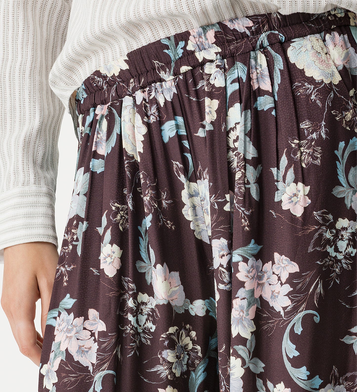 Jacquard Trousers Peonia My Love Chocolate