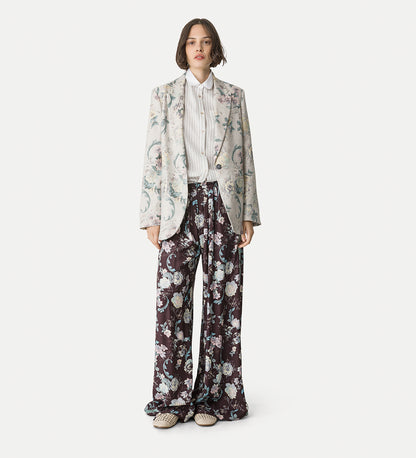 Jacquard Trousers Peonia My Love Chocolate