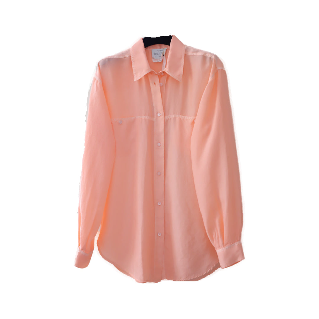 Lightweight Silk Shirt Peach