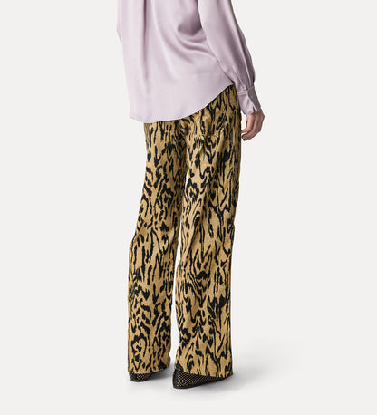 Cotton Velvet Cargo Trousers Honey