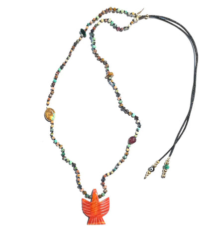 Epure Bird Coral Necklace