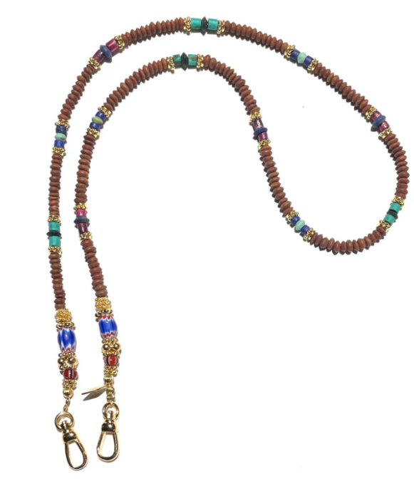 Hooky Short Necklace Brown Jade