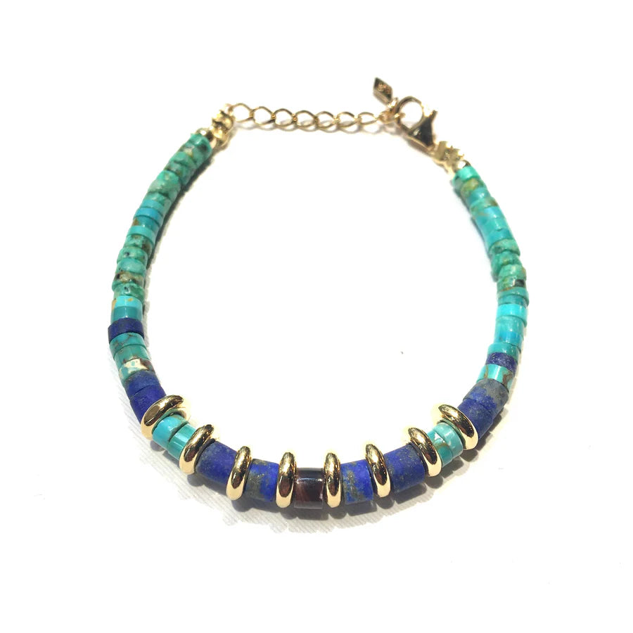 Tiger 2 Bracelet Turquoise/Lapis