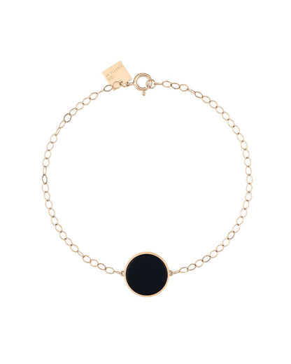 Mini Ever Disc Bracelet Onyx