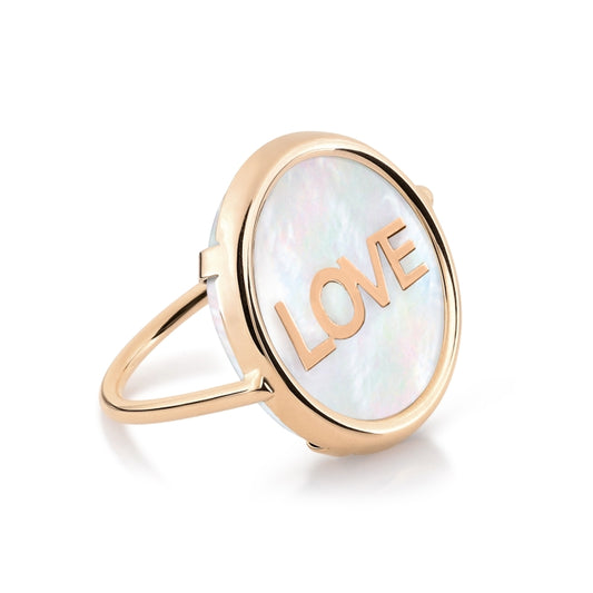 Initial Love Disc Ring