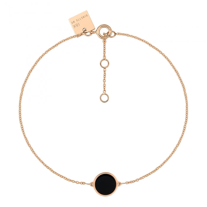 Mini Ever Disc Bracelet Onyx