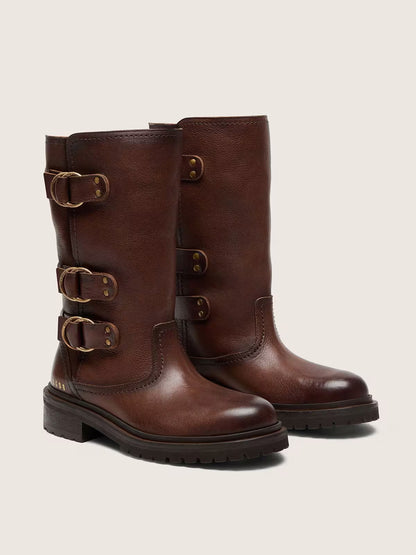 Kurt Brown Leather Boots