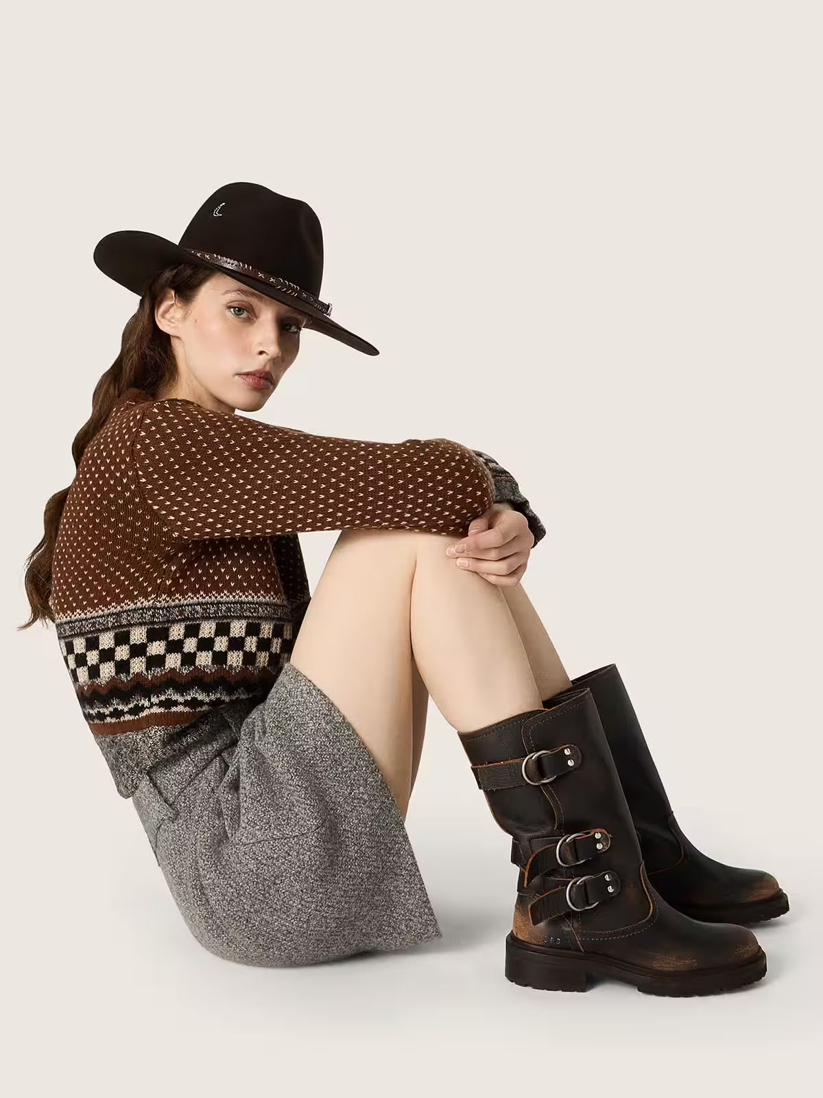 Kurt Brown Leather Boots
