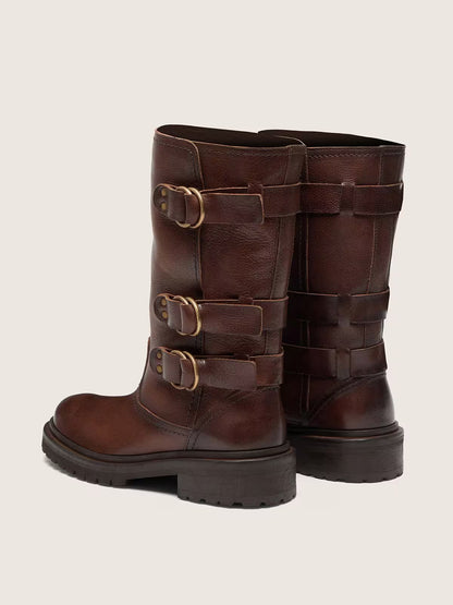Kurt Brown Leather Boots