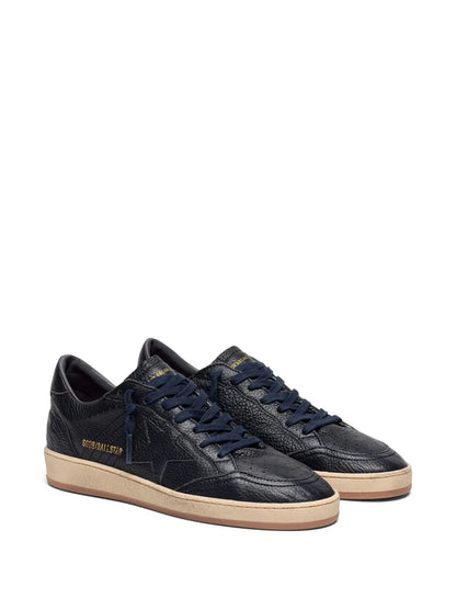 Ball Star Navy Leather Sneakers