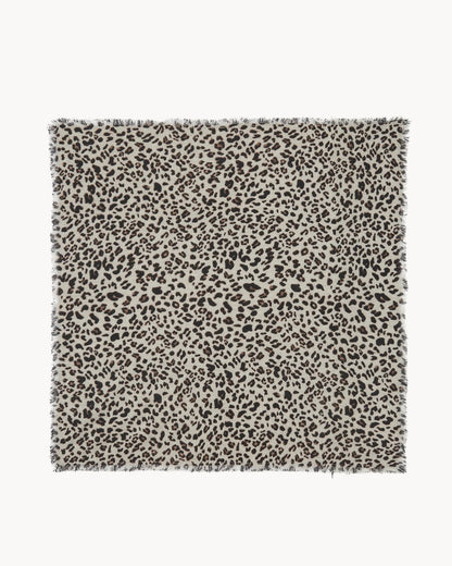 Hachiko Leopard Bandana Oat White