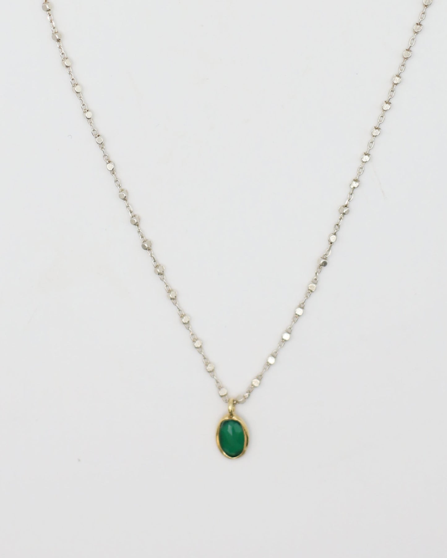 Kery Necklace Green Agate
