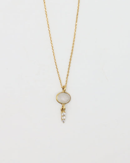 Moonstone Berry Necklace