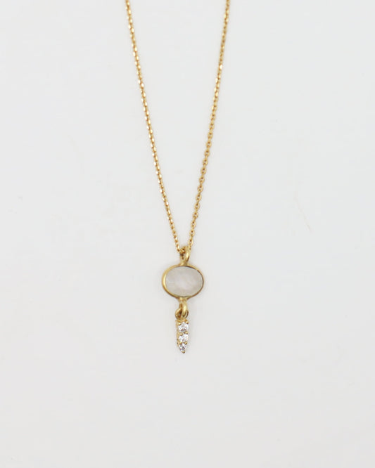 Moonstone Berry Necklace