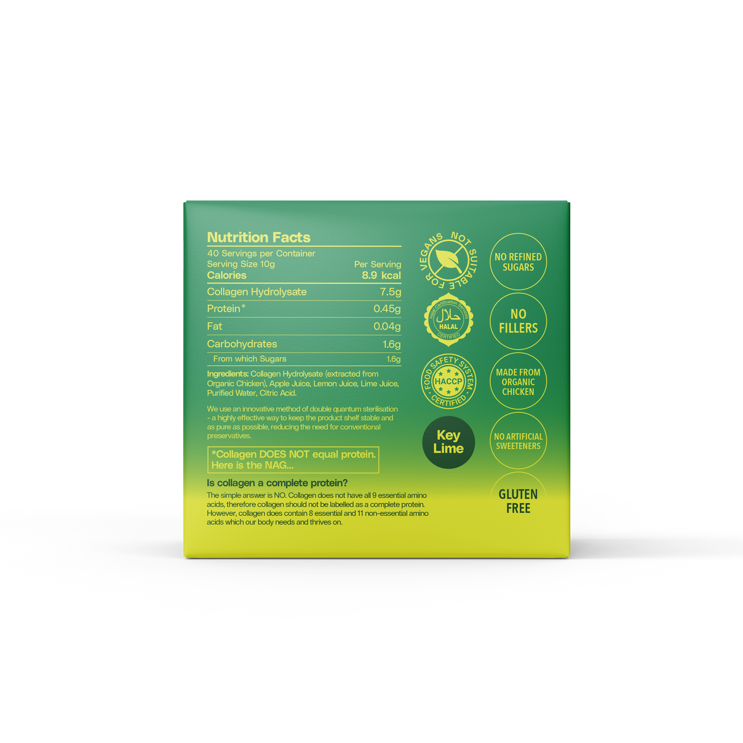 Bioactive Collagen Jelly Key Lime