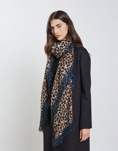 Maila Leopard Print Scarf