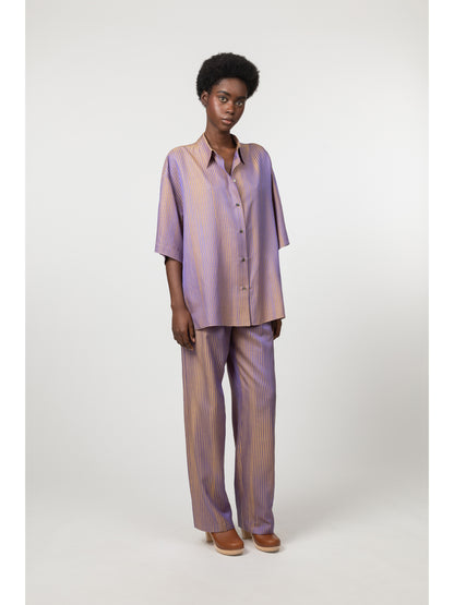 Stafford Short Sleeve Shirt Purple