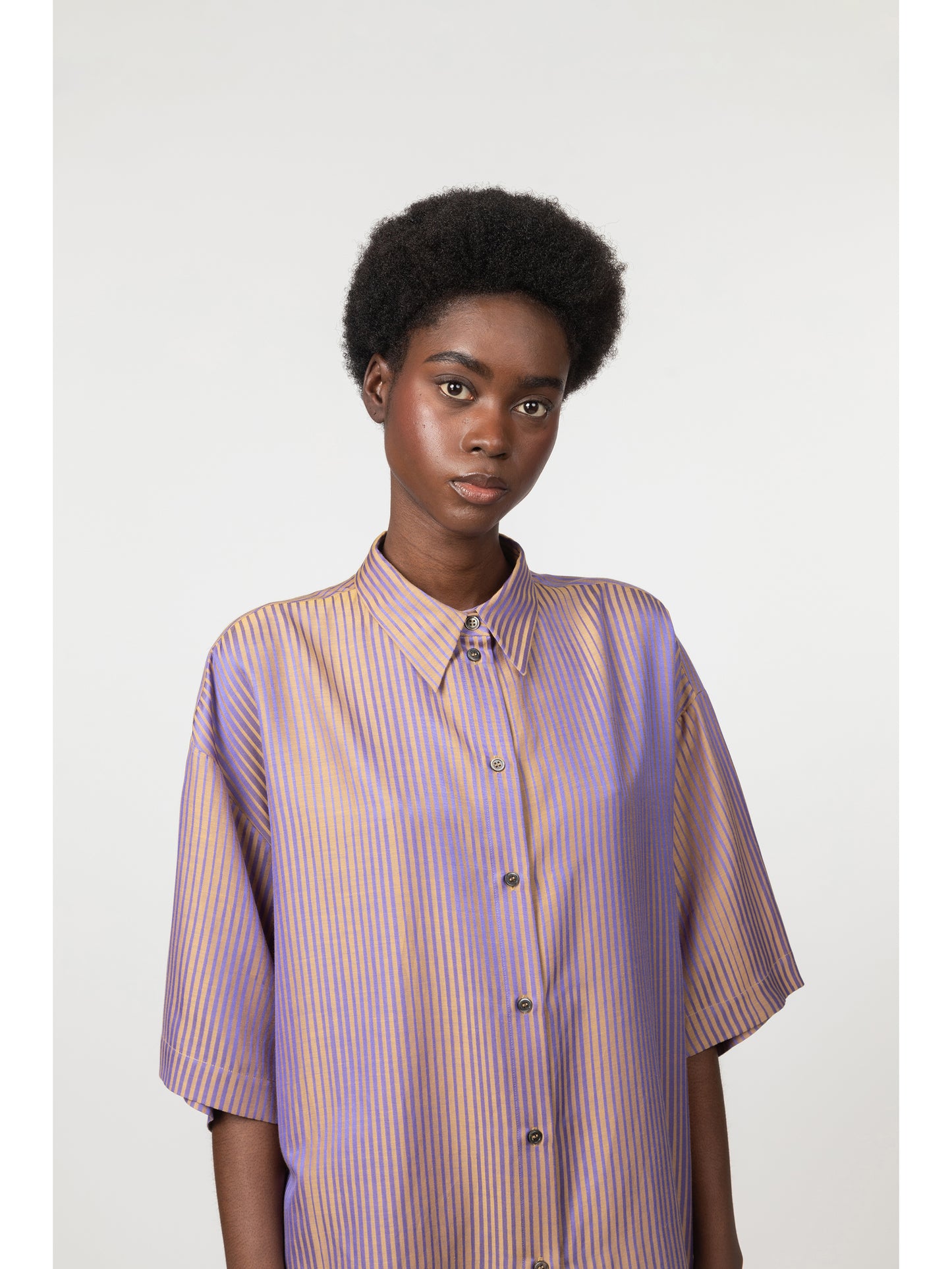 Stafford Short Sleeve Shirt Purple