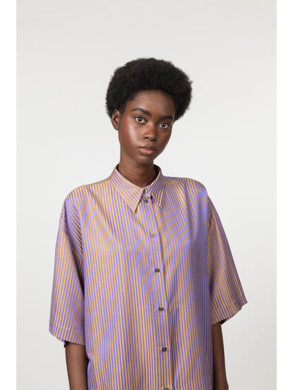 Stafford Short Sleeve Shirt Purple