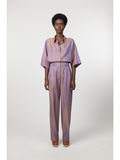 Stafford Short Sleeve Shirt Purple