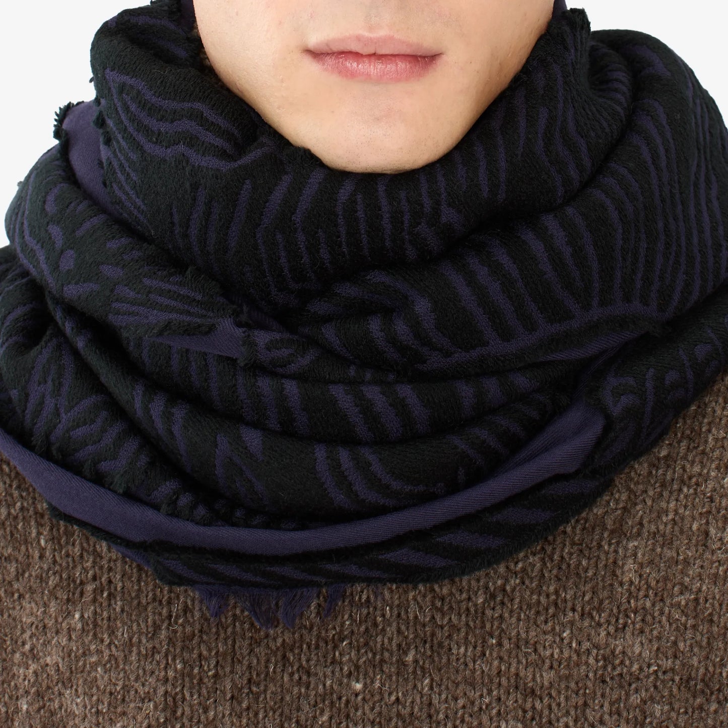 Scarf 70 3D - Mantra - Navy