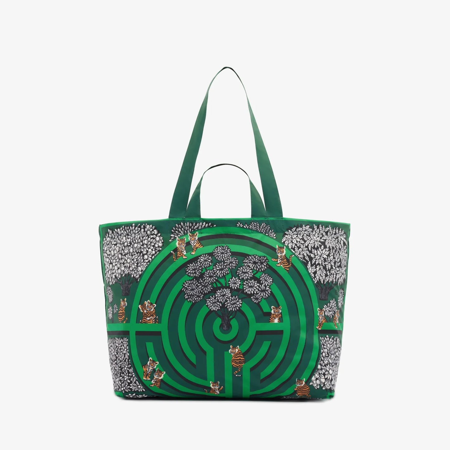 Maxi Shopper Bag - Labyrinthe - Green