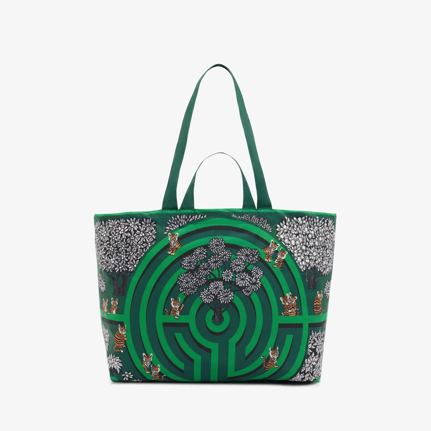 Maxi Shopper Bag - Labyrinthe - Green