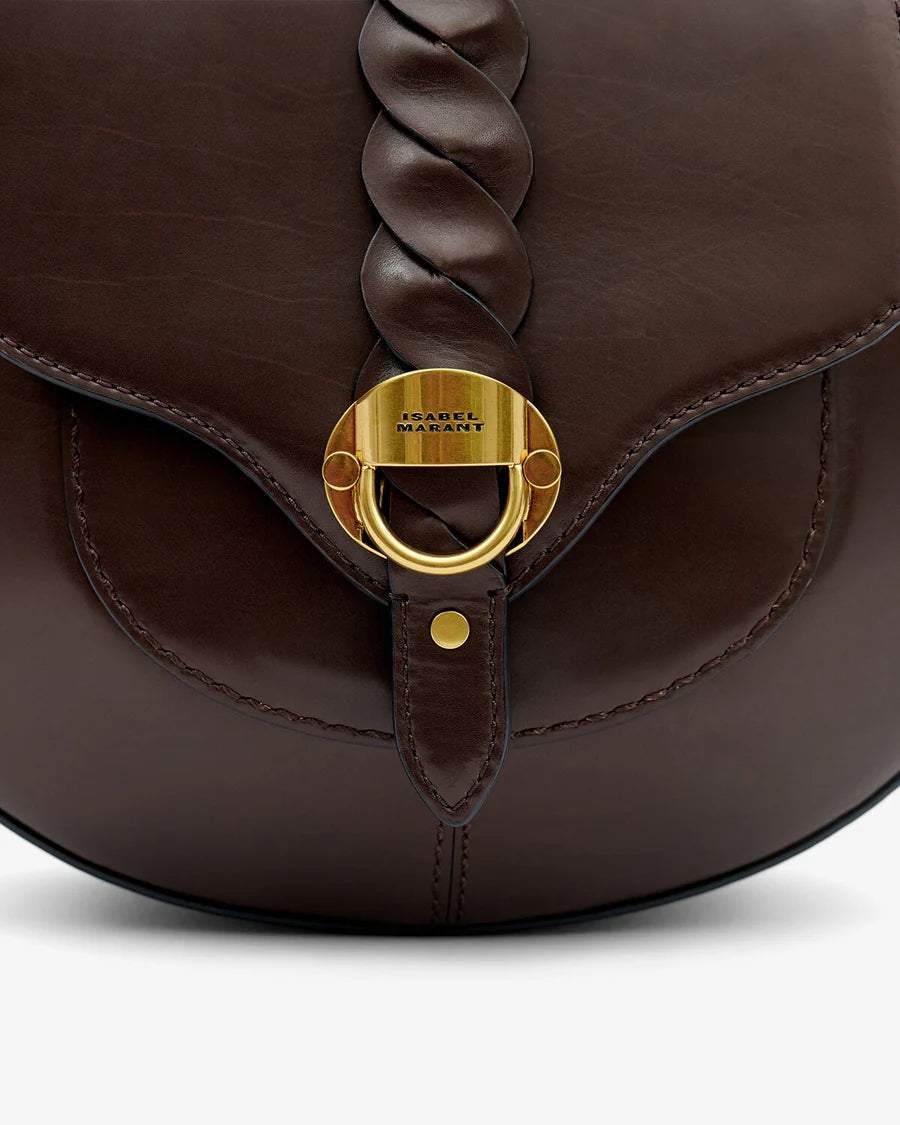 Altay Small Leather Shoulder Bag Chocolate
