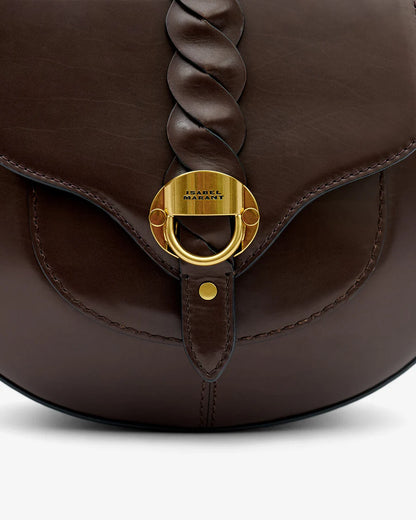 Altay Small Leather Shoulder Bag Chocolate