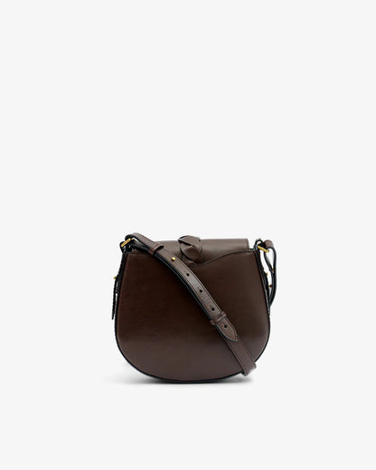Altay Small Leather Shoulder Bag Chocolate