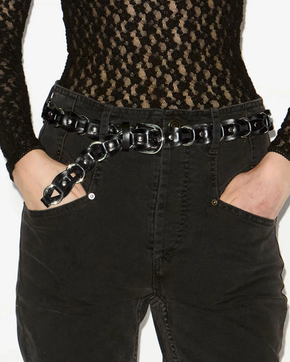 Bali Belt Black/Silver