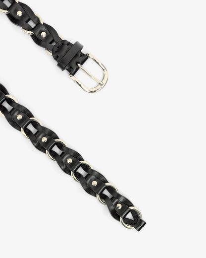 Bali Belt Black/Silver