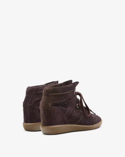 Bobby Wedge Sneakers Chocolate