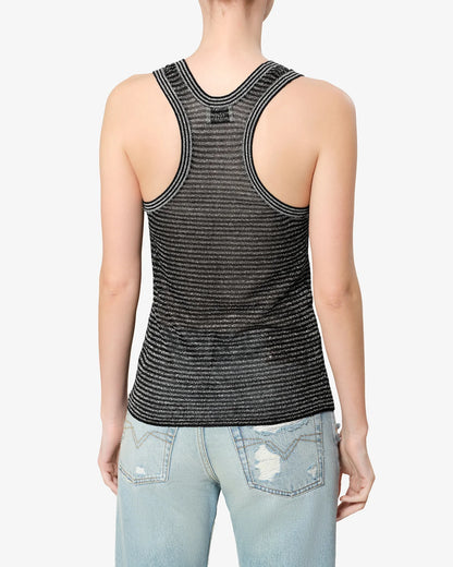 Cevara Tank Top Black/Silver