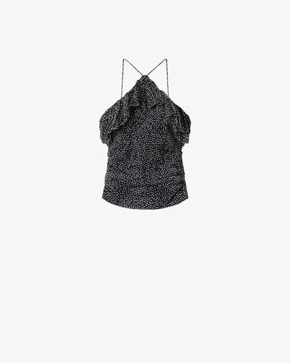 Djimia Top Black and Ecru
