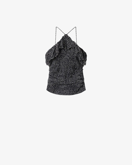 Djimia Top Black and Ecru