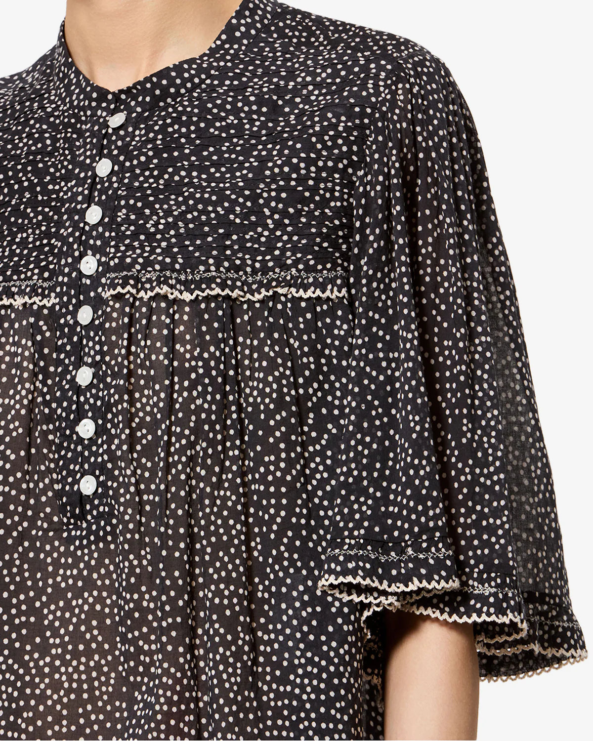 Douna Top Black/Ecru
