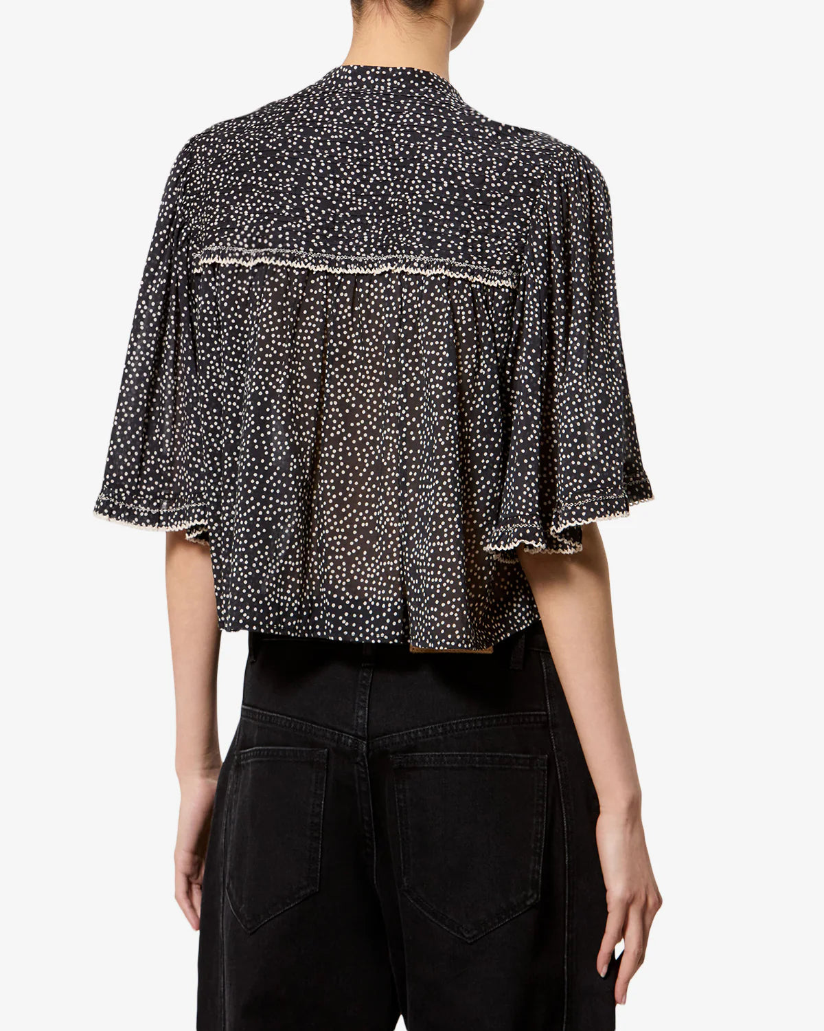 Douna Top Black/Ecru