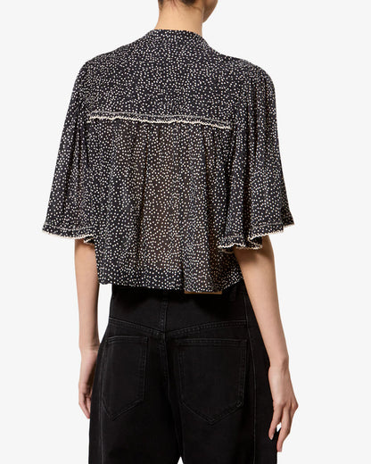 Douna Top Black/Ecru