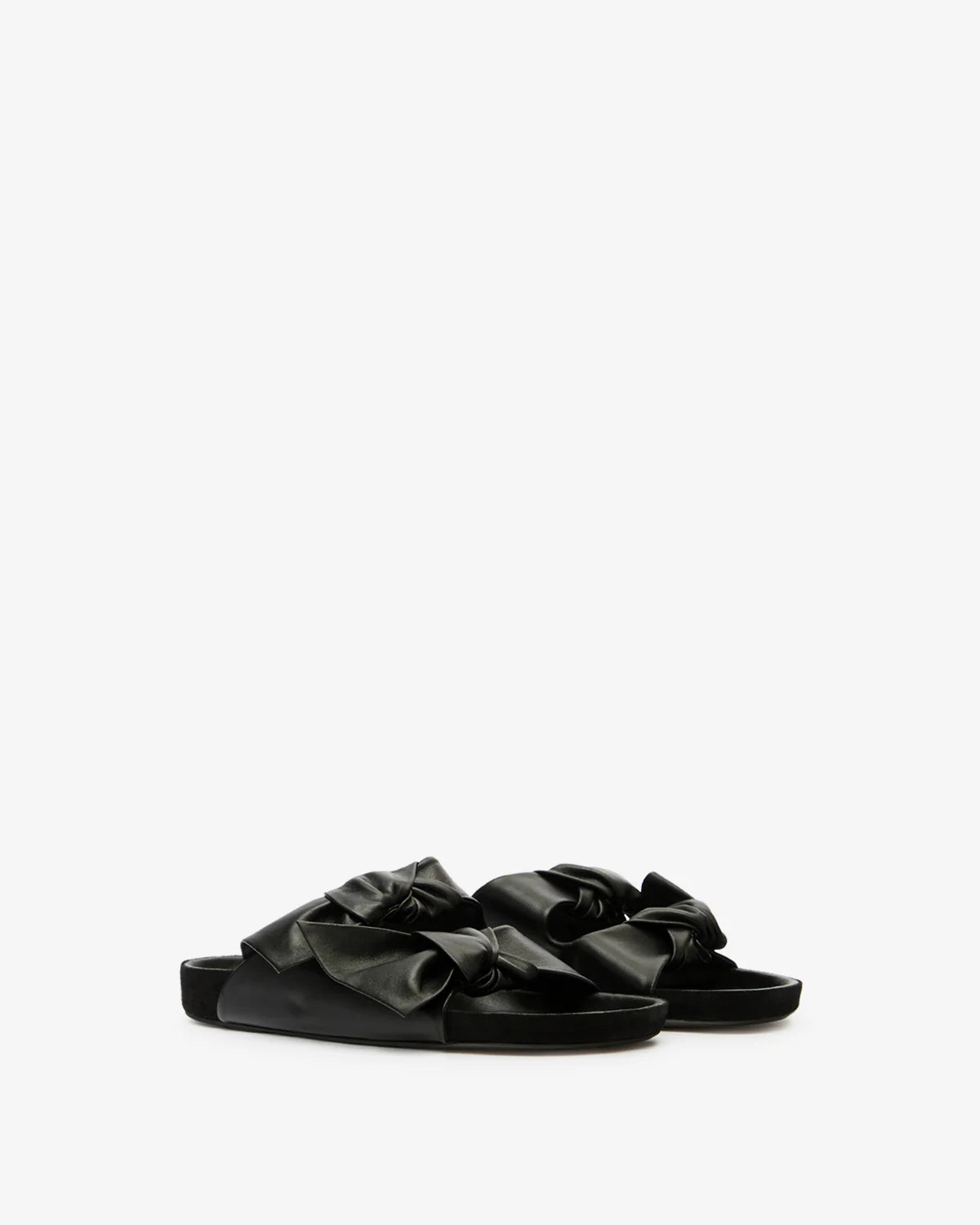 Lennyo Bow Sandals Black