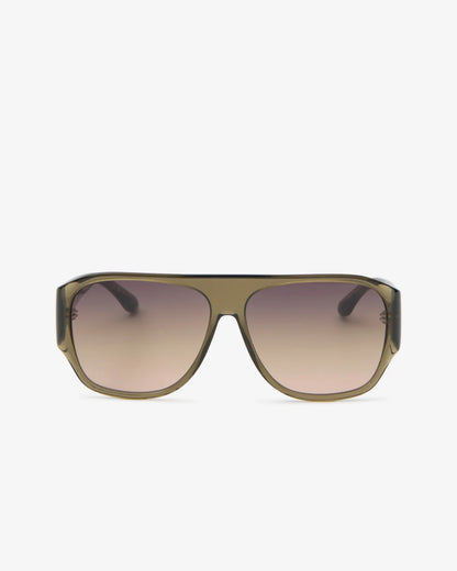 Mikala Sunglasses Olive/Gray Green