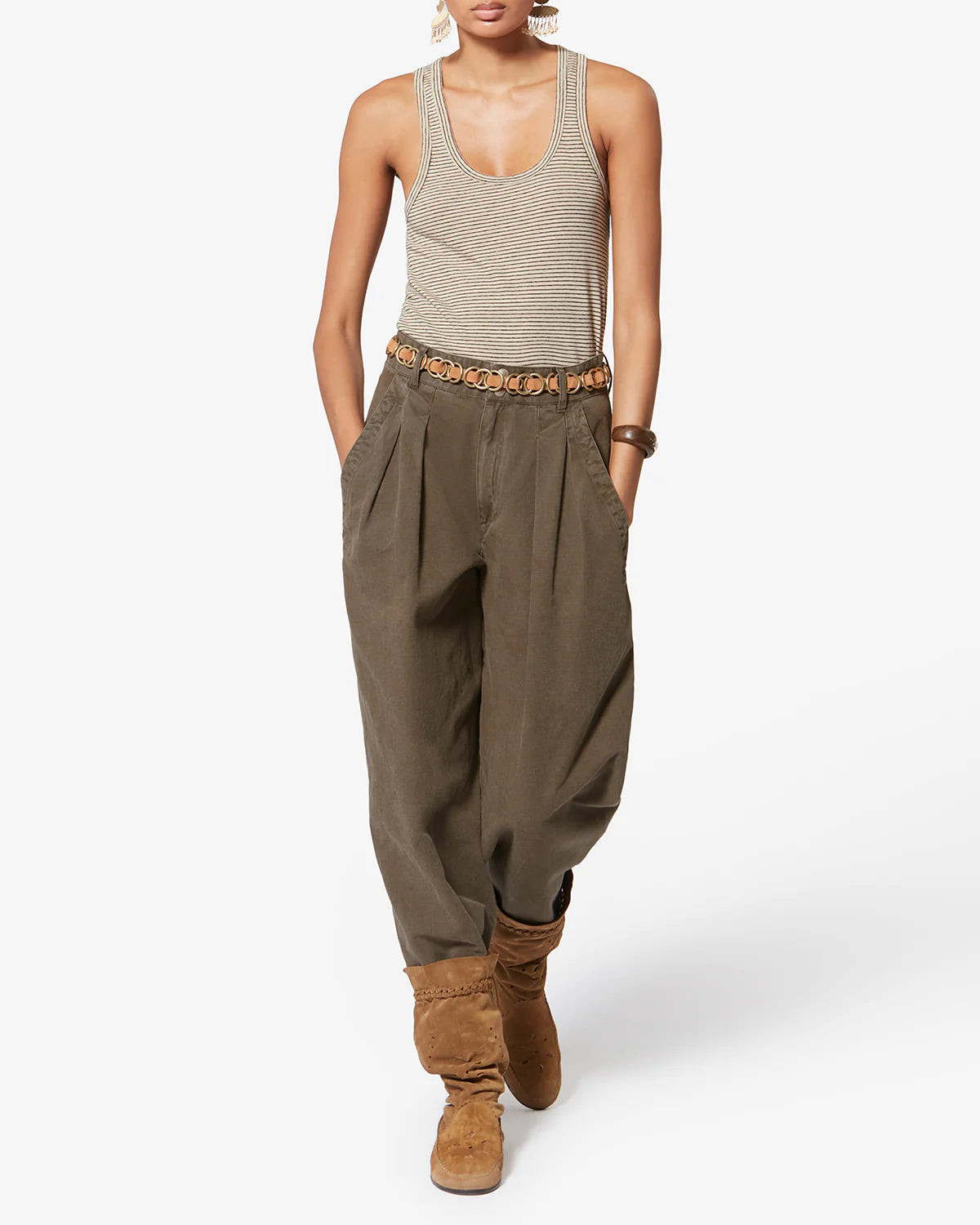 Nadine Pants Dark Bronze