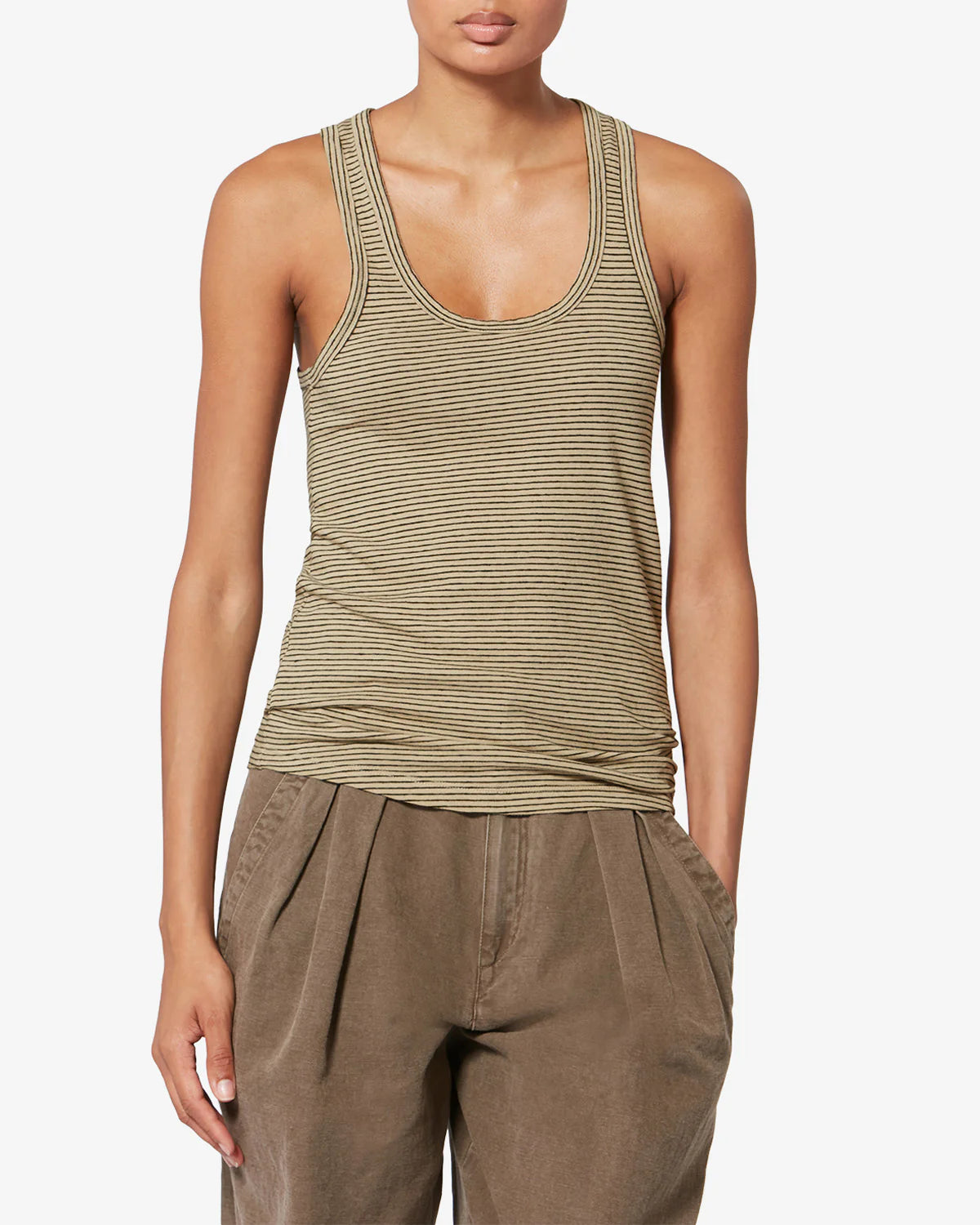 Thea Tank Black/Beige