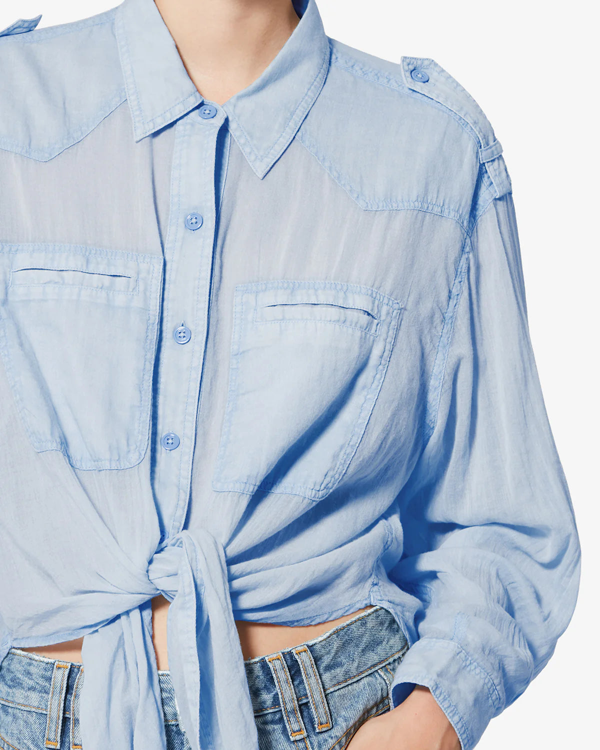 Valiane Long Sleeve Top Blue