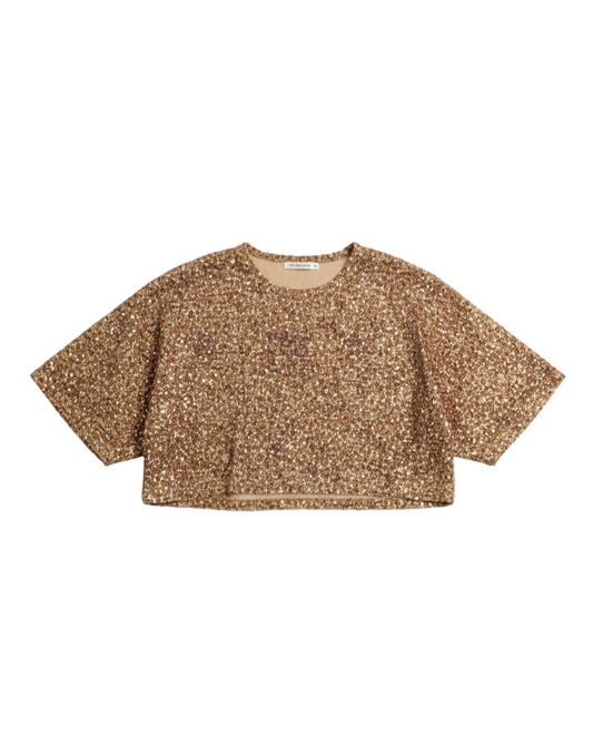 Zaely Crop Tee Ochre