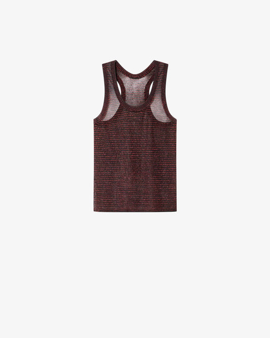 Cevara Tank Top Black/Red